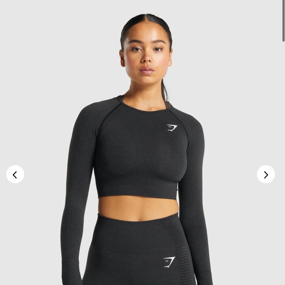 Gymshark womens long sleeve workout top